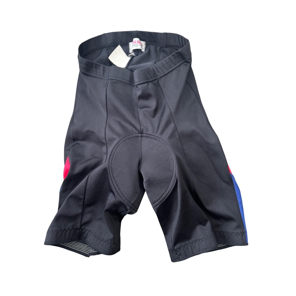 Pearl Izumi Bike Shorts Women 8 Black Striped Technical Wear Cycling Padded